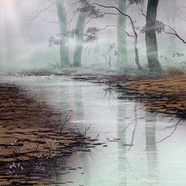 Поздняя осень...Скетч.