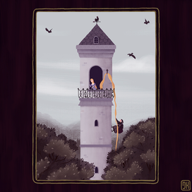 Иллюстрация для сказки "Рапунцель"