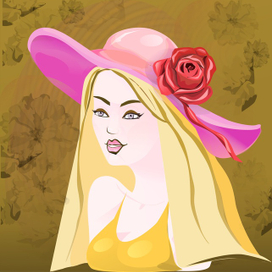 Девушка с большими глазами