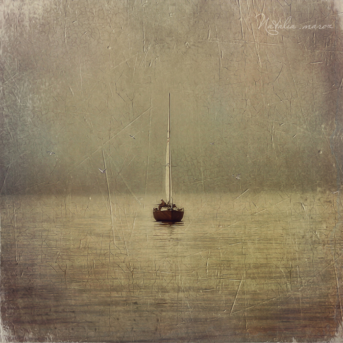 Белеет парус одинокий.