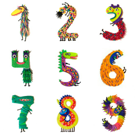 Пластилиновые цыфры