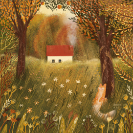 Иллюстрация для книги и открытки "Дневной сон"
