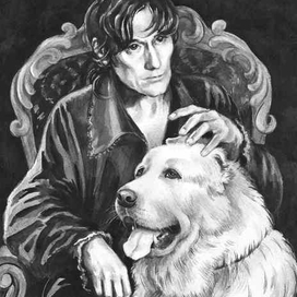 кавалер с волкодавом