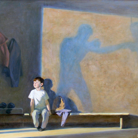 В боксерском зале