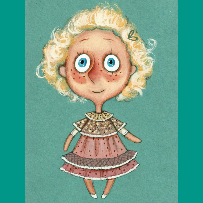 Эскиз планшетный куклы Дюймовочка к сп-лю Белорусский театр "Лялька"