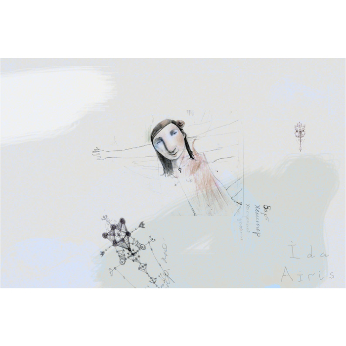 "Белое облако", композиция из зарисовок №1