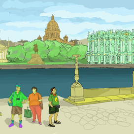 город -  эскиз