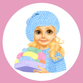 Портрет девочки вязальщицы