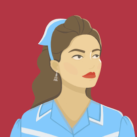 Иллюстрация к героям сериала "Твин Пикс" - Шелли Джонсон