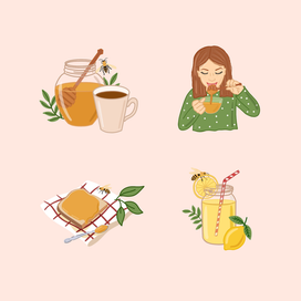 иллюстрация на тему "мёд"