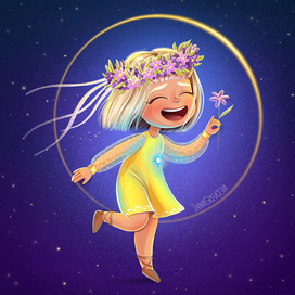 Веселая девочка