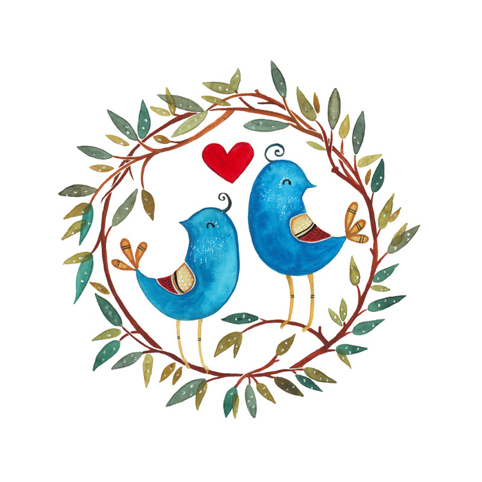 синие птицы