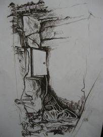 Стена старого дома