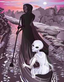 сумерки... река