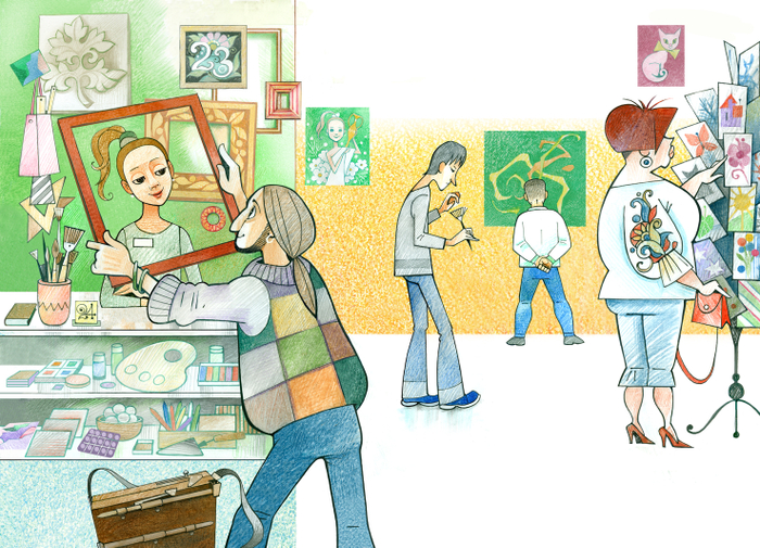 Художник и продавщица