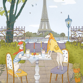 Иллюстрация "Однажды в Париже"