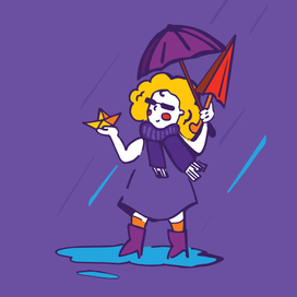 Персонаж для приложения: дождь 
