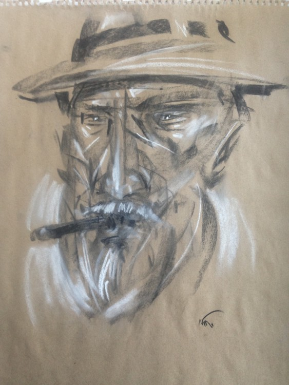 Курец бюджетных сигар