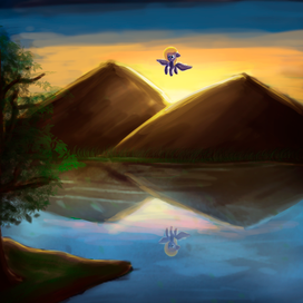 Вечер в горах