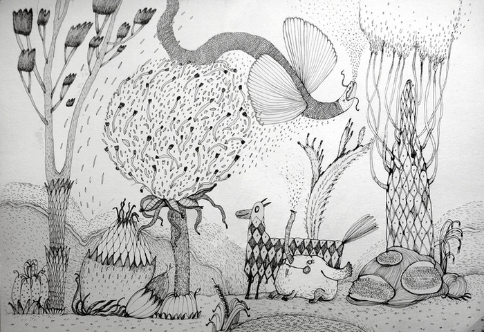 Дракон, лошадь и слон