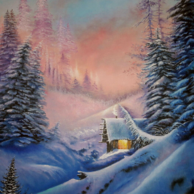 Зимний пейзаж.