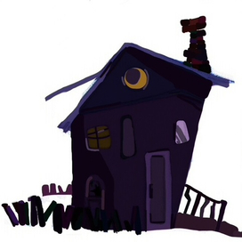 Скетч деревянного дома