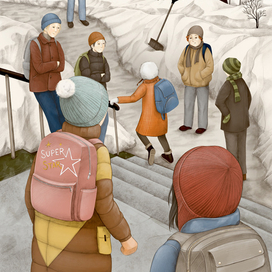 Иллюстрация к книге "Белая сова" 