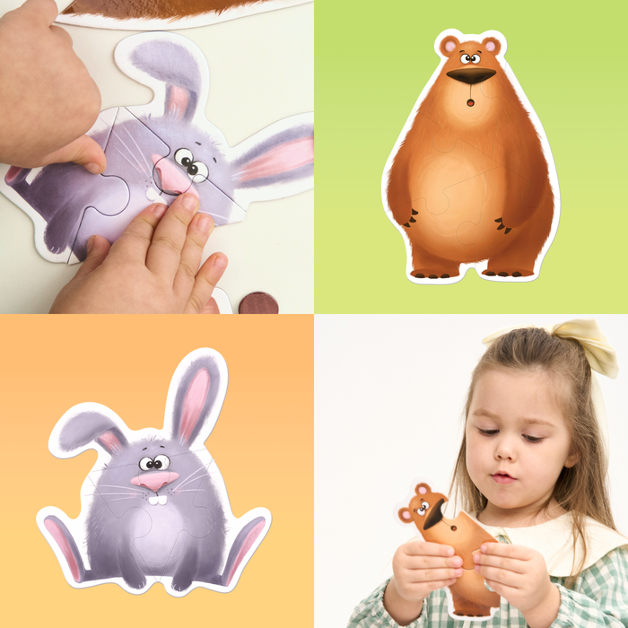 Макси пазлы "Лесные Животные"