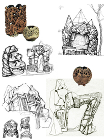 эскизы фонтанов