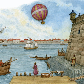 Первый шар над Петербургом