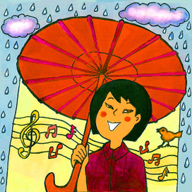 Музыкальный зонтик
