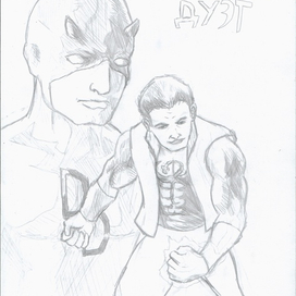 Рыцарский дуэт: Сорвиголова и Железный кулак (Арт)