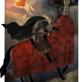 Иллюстрация к сказке "Марья Моревна" для сборника русский сказок издательства Лабиринтпресс