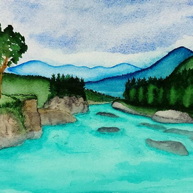 Горная река.