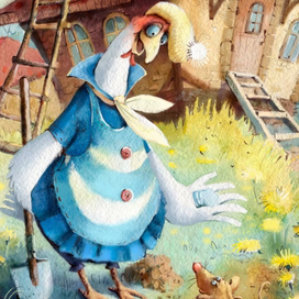 Глаша - курица в берете