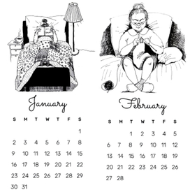 Страницы календаря 2022