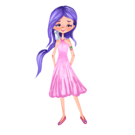 Девочка с лаской