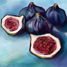 Натюрморт инжир