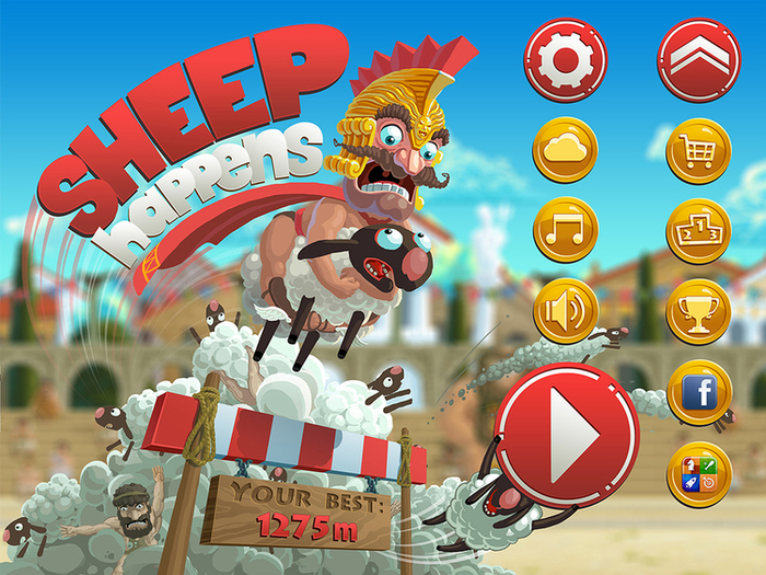 Менюшка игры Sheep happens