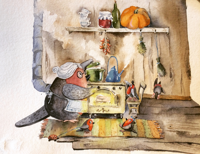 В гостях у бабушки 