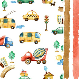 паттерн машинки для форзаца
