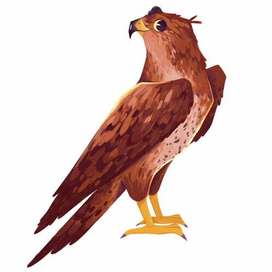 Бренд персонаж Сокол для детского лагеря