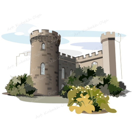 Средневековый замок. Башня.