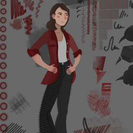 Красный пиджак