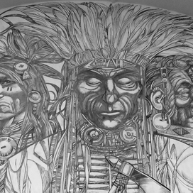 Роспись стены. "Огненная вода".