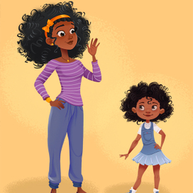 Персонажи: мама и доця