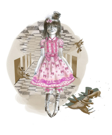 Эскиз образа Алисы