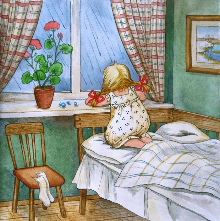 Дождливо. Вставать не хочется.