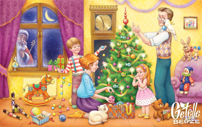 из лесу елочку взяли мы домой