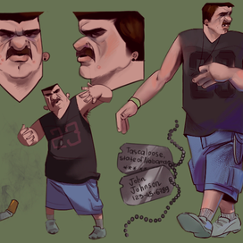 Концепт-арт хулигана для комикса. 